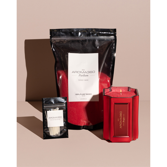 (RED) Bougie Sand Wax Set